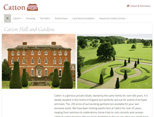 Tablet Screenshot of catton-hall.com